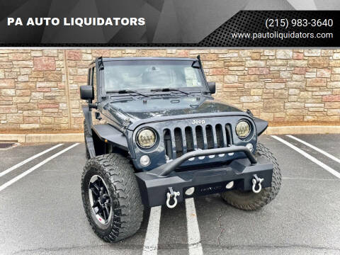 2017 Jeep Wrangler Unlimited for sale at PA AUTO LIQUIDATORS in Huntingdon Valley PA