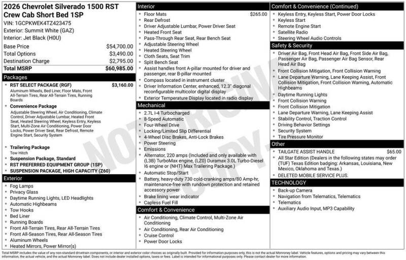 2026 Chevrolet Silverado 1500