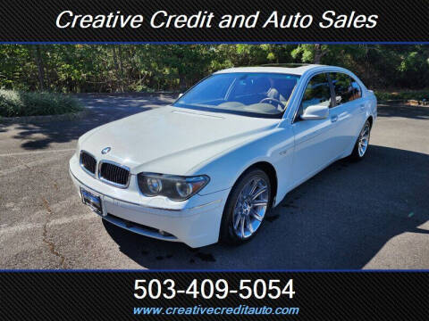 2003 BMW 7 Series for sale at Creative Credit & Auto Sales in Salem OR