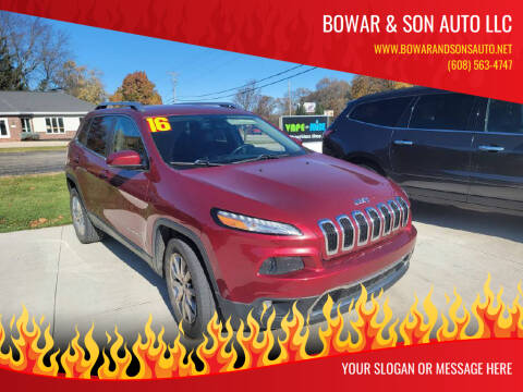 2016 Jeep Cherokee for sale at Bowar & Son Auto LLC in Janesville WI