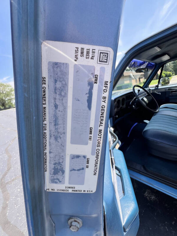 1987 Chevrolet R/V 10 Series