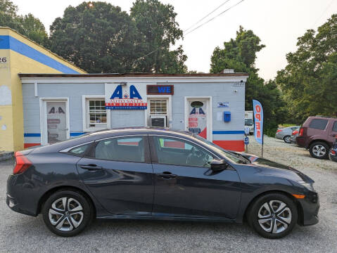 2017 Honda Civic for sale at A&A Auto Sales llc in Fuquay Varina NC