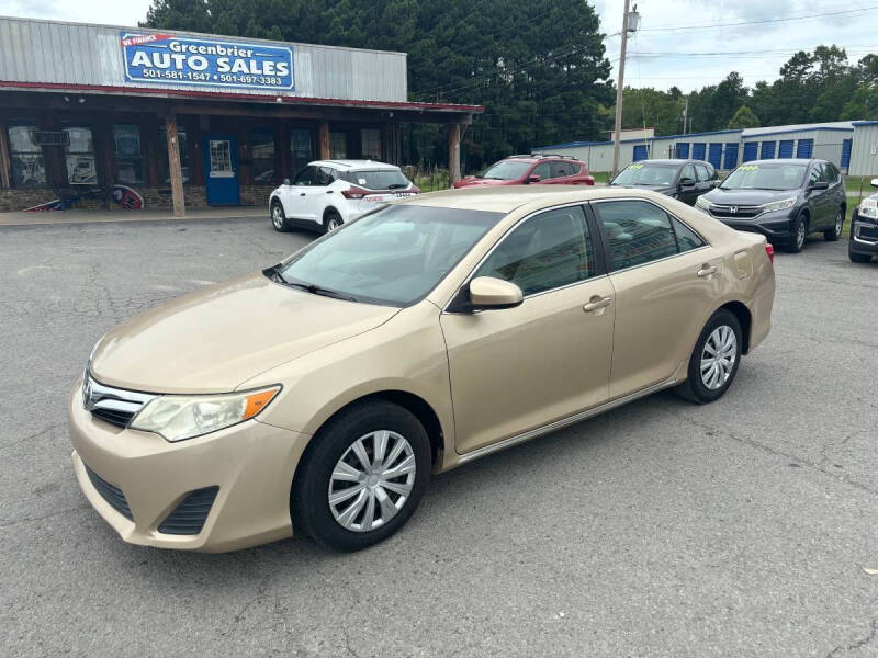 2012 Toyota Camry for sale at Greenbrier Auto Sales in Greenbrier AR