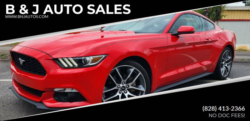 2016 Ford Mustang for sale at B & J AUTO SALES in Morganton NC