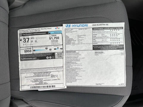 2022 Hyundai Elantra SE