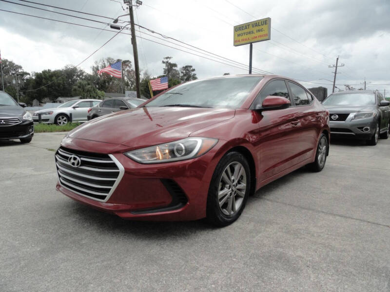 2018 Hyundai Elantra for sale at GREAT VALUE MOTORS in Jacksonville FL