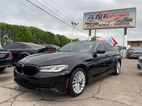 2021 BMW 5 Series for sale at ANF AUTO FINANCE in Houston TX