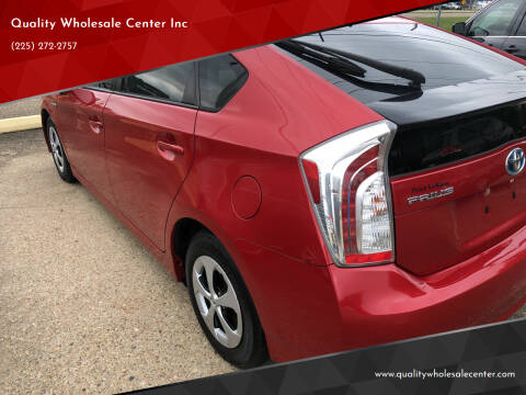 2012 Toyota Prius for sale at Quality Wholesale Center Inc in Baton Rouge LA