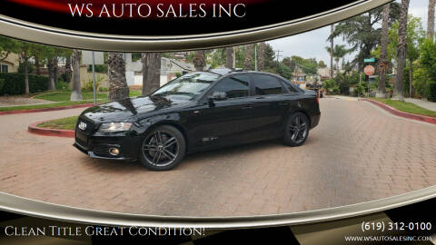 2010 Audi A4 for sale at WS AUTO SALES INC in El Cajon CA
