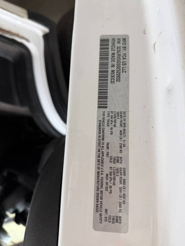2025 RAM ProMaster