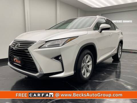 2016 Lexus RX 350 for sale at Becks Auto Group in Mason OH