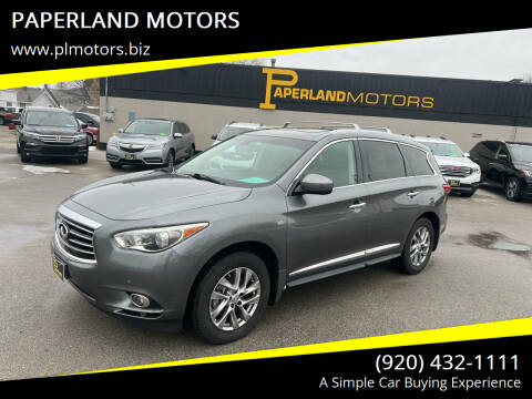 2015 Infiniti QX60 for sale at PAPERLAND MOTORS in Green Bay WI