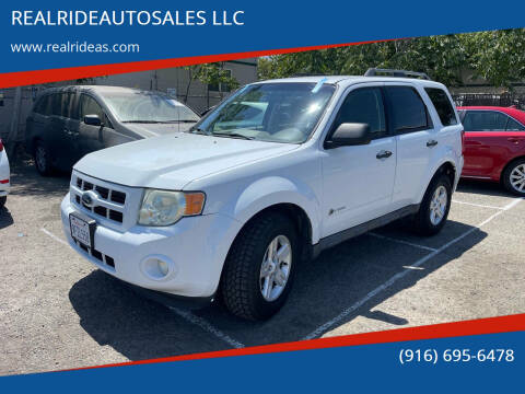 2009 Ford Escape Hybrid for sale at REALRIDEAUTOSALES LLC in Sacramento CA