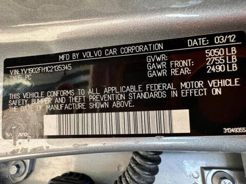 2012 Volvo S60 T6