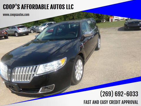 2012 Lincoln MKZ for sale at COOP'S AFFORDABLE AUTOS LLC in Otsego MI