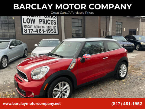 2013 MINI Paceman for sale at BARCLAY MOTOR COMPANY in Arlington TX