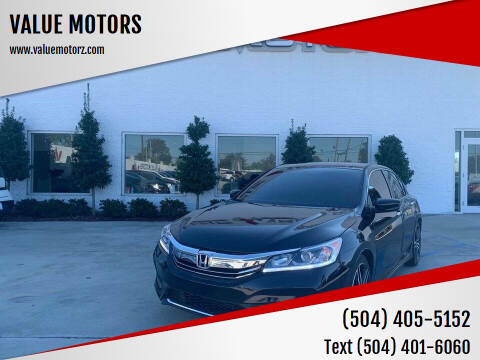 2017 Honda Accord for sale at VALUE MOTORS in Marrero LA