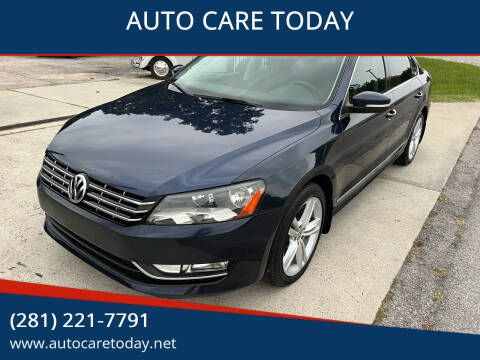 2013 Volkswagen Passat for sale at AUTO CARE TODAY in Spring TX