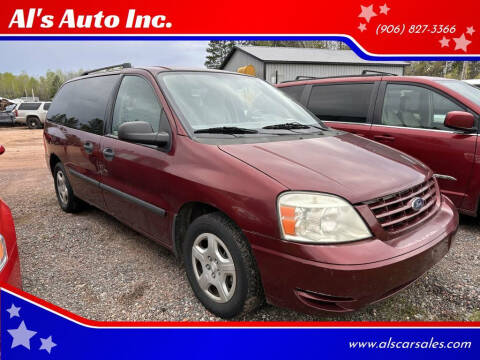 2007 Ford Freestar for sale at Al's Auto Inc. in Bruce Crossing MI