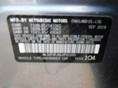 2020 Mitsubishi Mirage G4