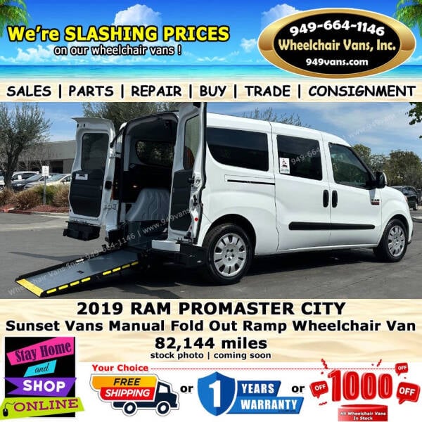 2019 RAM ProMaster City for sale at Wheelchair Vans Inc in Laguna Hills CA