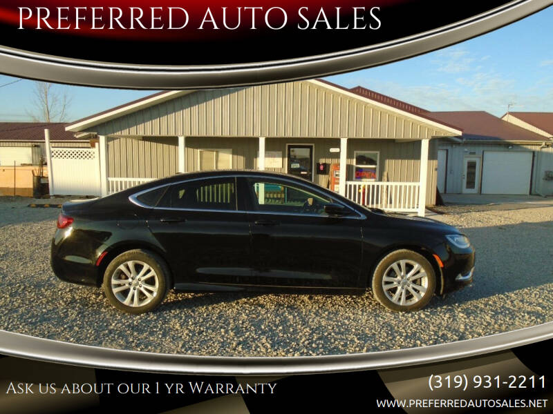 2015 Chrysler 200 for sale at PREFERRED AUTO SALES in Lockridge IA