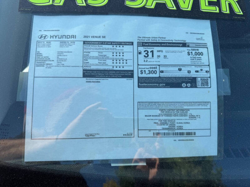 2021 Hyundai Venue SE