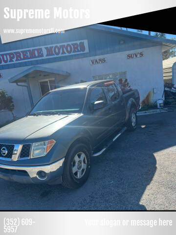 2005 Nissan Frontier for sale at Supreme Motors in Leesburg FL