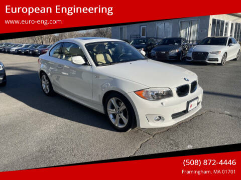 2013 BMW 1 Series for sale at European Engineering in Framingham MA