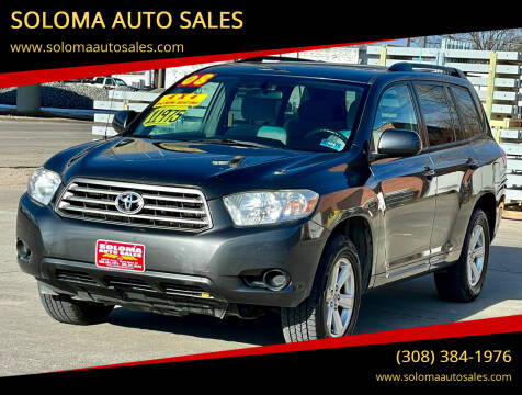2008 Toyota Highlander for sale at SOLOMA AUTO SALES in Grand Island NE