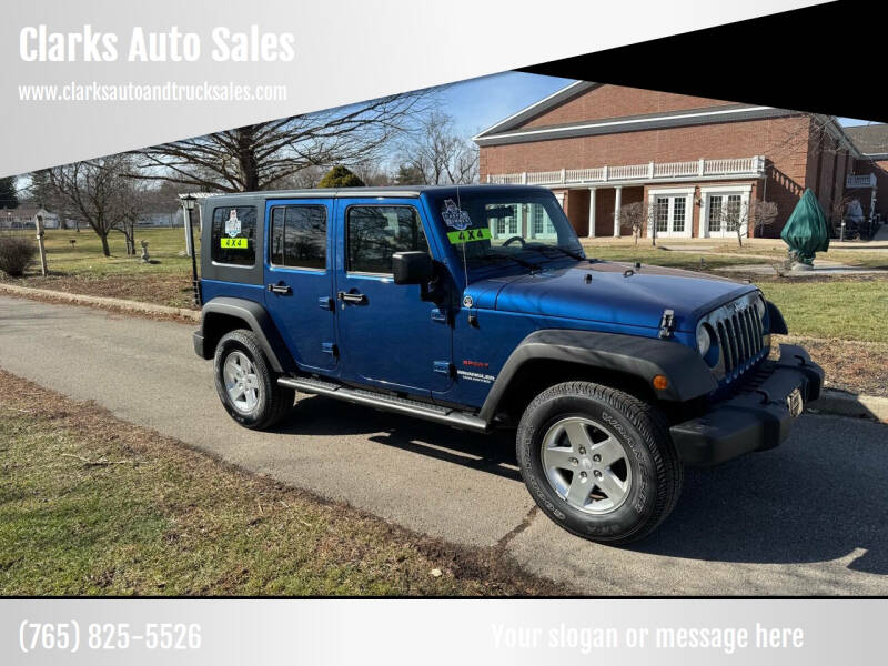 2010 Jeep Wrangler Unlimited for sale at Clarks Auto Sales in Connersville IN