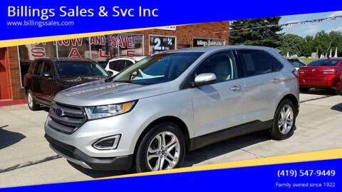 2015 Ford Edge for sale at Billings Sales & Svc Inc in Clyde OH