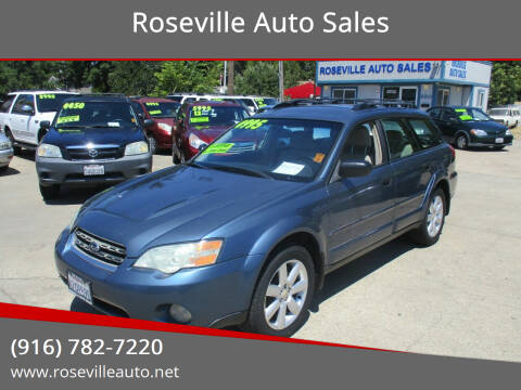 2006 Subaru Outback for sale at Roseville Auto Sales in Roseville CA