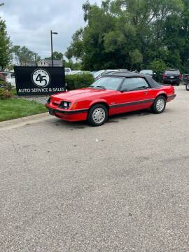 1986 Ford Mustang for sale at Station 45 AUTO REPAIR AND AUTO SALES in Allendale MI