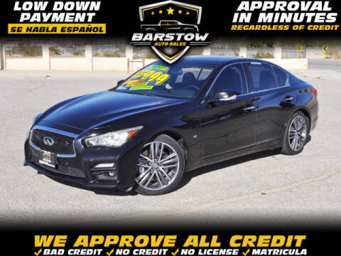 2014 Infiniti Q50 for sale at BARSTOW AUTO SALES in Barstow CA
