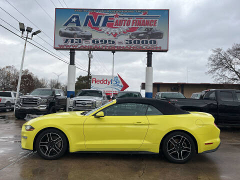 2021 Ford Mustang for sale at ANF AUTO FINANCE in Houston TX