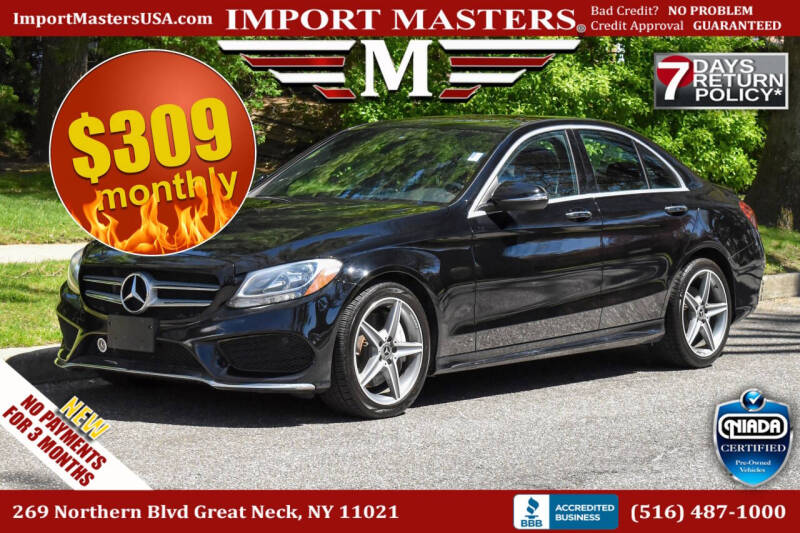 2018 Mercedes-Benz C-Class for sale at Import Masters in Great Neck NY