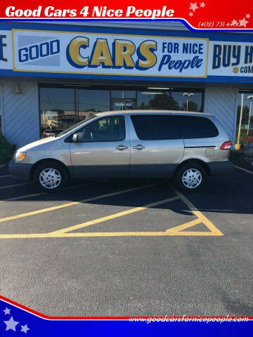 2001 Toyota Sienna for sale at Good Cars 4 Nice People in Omaha NE