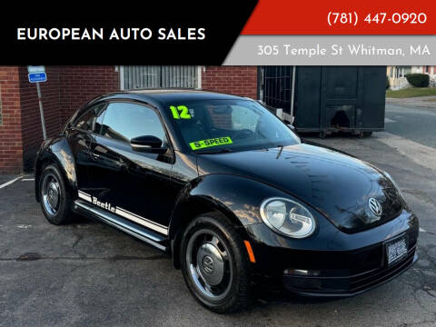 2012 Volkswagen Beetle for sale at European Auto Sales in Whitman MA