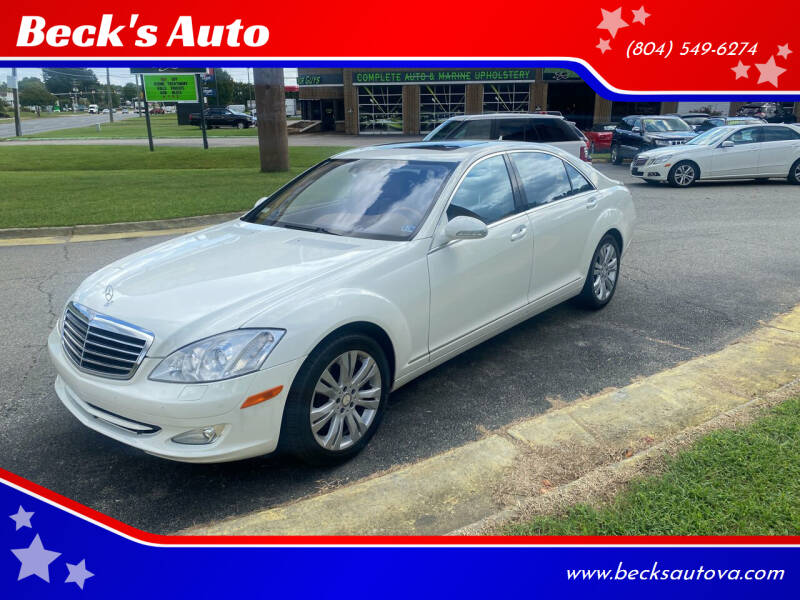 2009 Mercedes-Benz S-Class for sale at Beck's Auto in Chesterfield VA