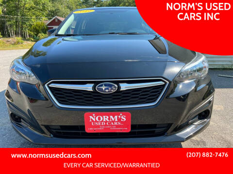 2019 Subaru Impreza for sale at NORM'S USED CARS INC in Wiscasset ME
