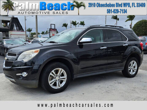 2013 Chevrolet Equinox for sale at Palm Beach Automotive Sales in West Palm Beach FL