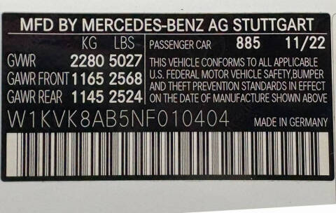 2022 Mercedes-Benz SL-Class AMG SL 55