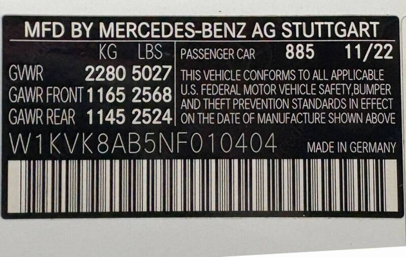 2022 Mercedes-Benz SL-Class AMG SL 55