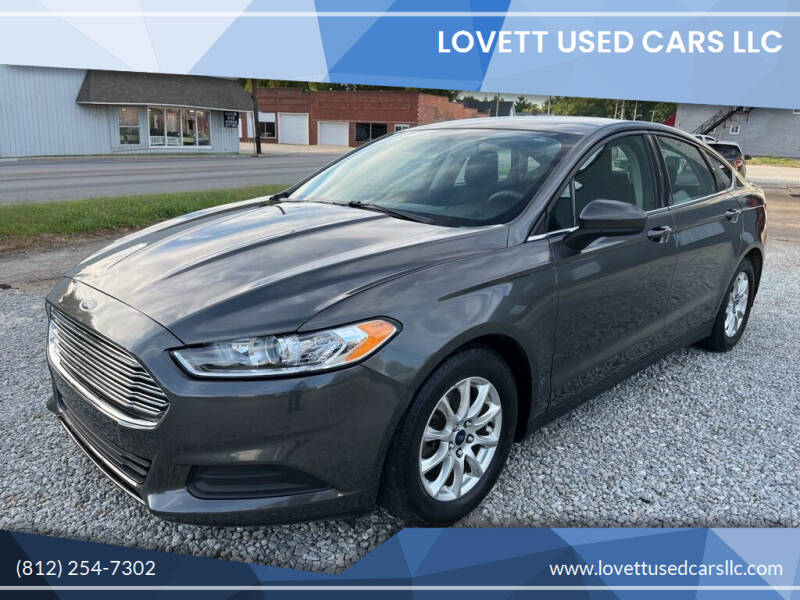 2016 Ford Fusion for sale at Lovett Used Cars LLC in Washington IN