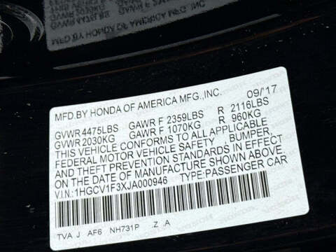 2018 Honda Accord Sport