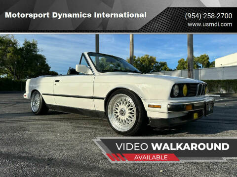 1988 BMW 3 Series for sale at Motorsport Dynamics International in Pompano Beach FL