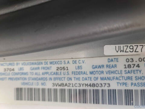 2000 Volkswagen New Beetle GL