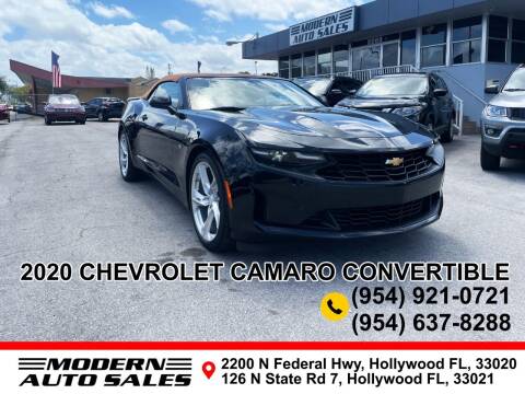 2020 Chevrolet Camaro for sale at Modern Auto Sales in Hollywood FL