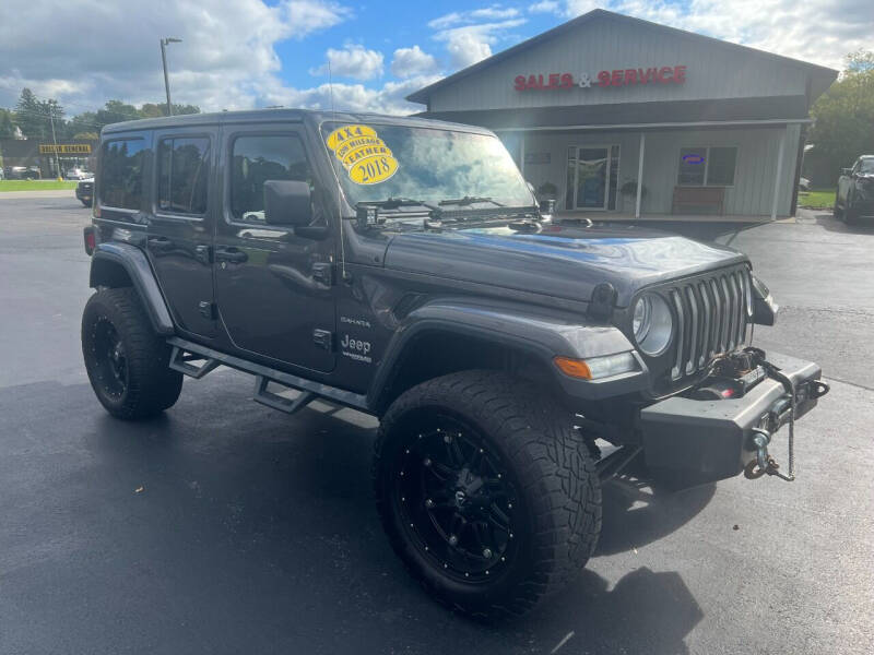 2018 Jeep Wrangler Unlimited for sale at Thompson Motors LLC in Attica NY